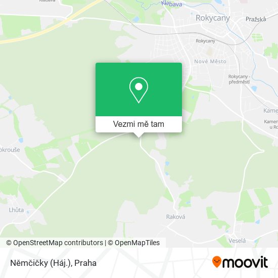 Němčičky (Háj.) mapa