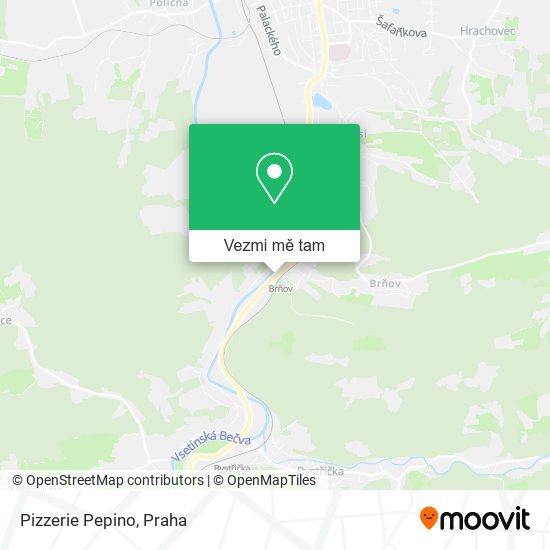 Pizzerie Pepino mapa