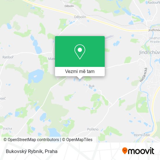 Bukovský Rybník mapa