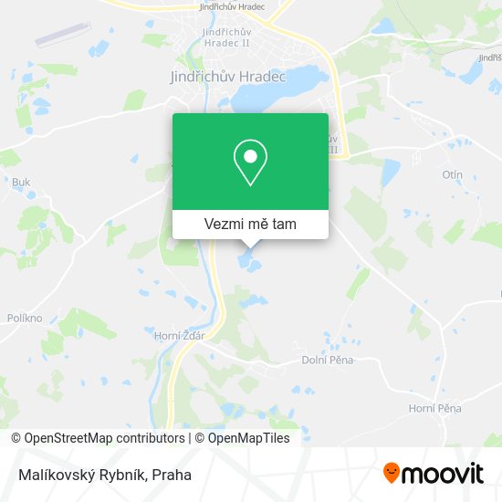 Malíkovský Rybník mapa
