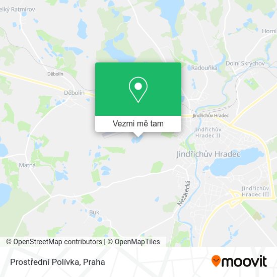 Prostřední Polívka mapa