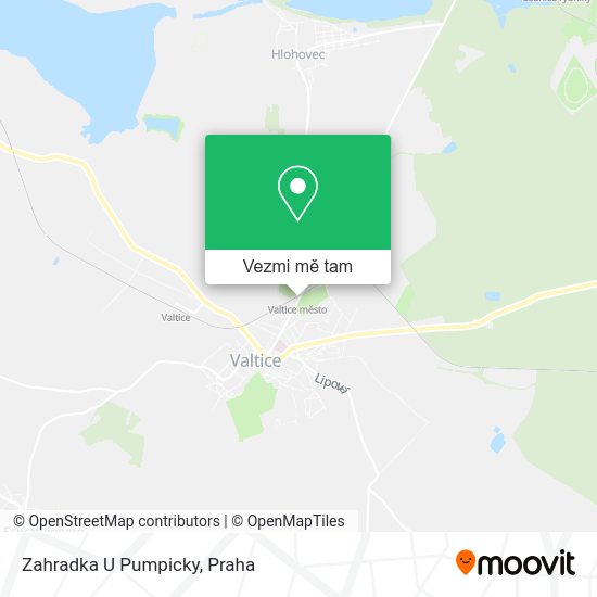 Zahradka U Pumpicky mapa