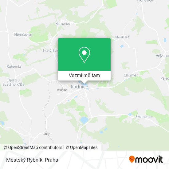 Městský Rybník mapa