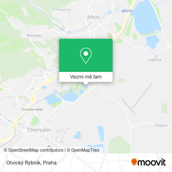Otvický Rybník mapa