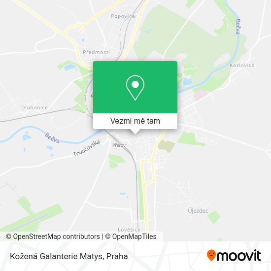 Kožená Galanterie Matys mapa