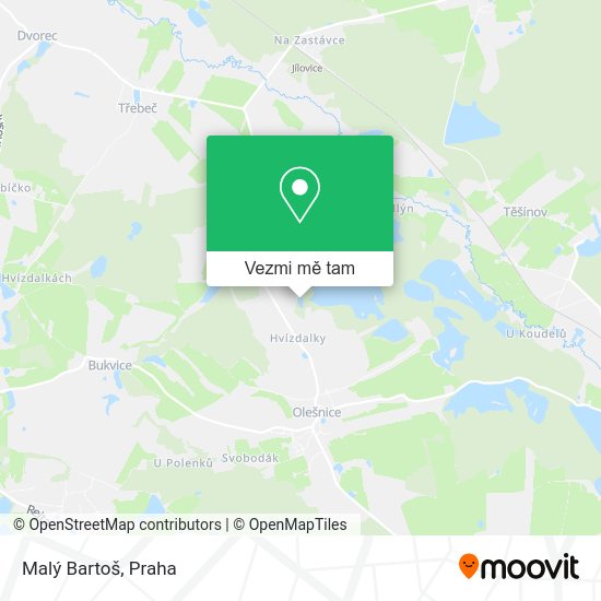 Malý Bartoš mapa