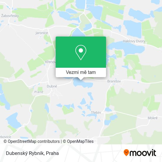 Dubenský Rybník mapa