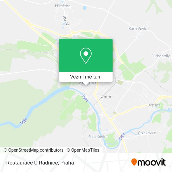 Restaurace U Radnice mapa