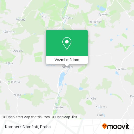 Kamberk Náměstí mapa