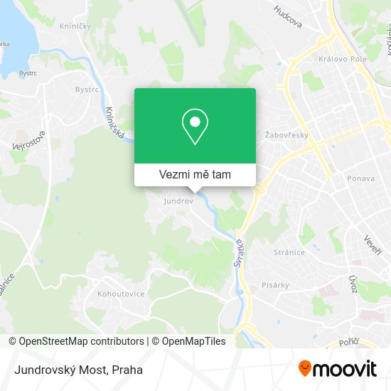 Jundrovský Most mapa