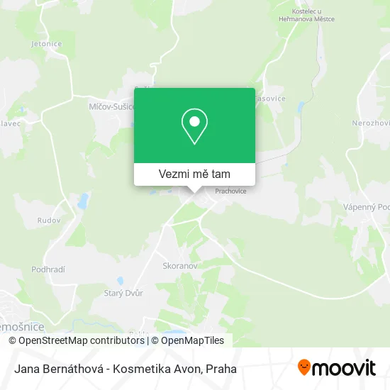 Jana Bernáthová - Kosmetika Avon mapa