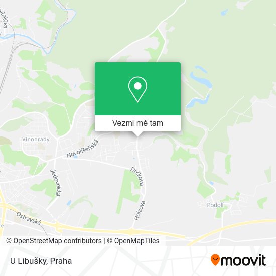 U Libušky mapa