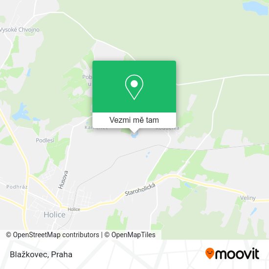 Blažkovec mapa