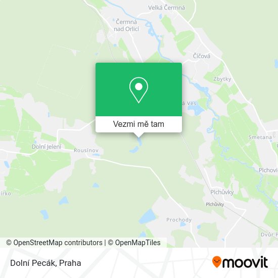 Dolní Pecák mapa