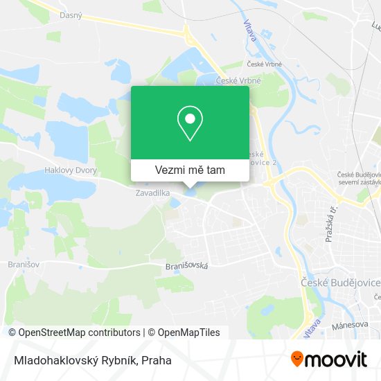 Mladohaklovský Rybník mapa