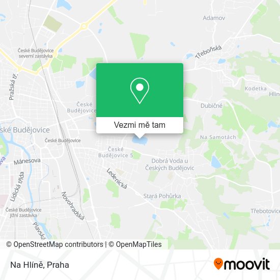 Na Hlíně mapa