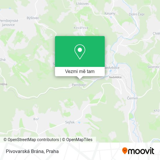 Pivovarská Brána mapa