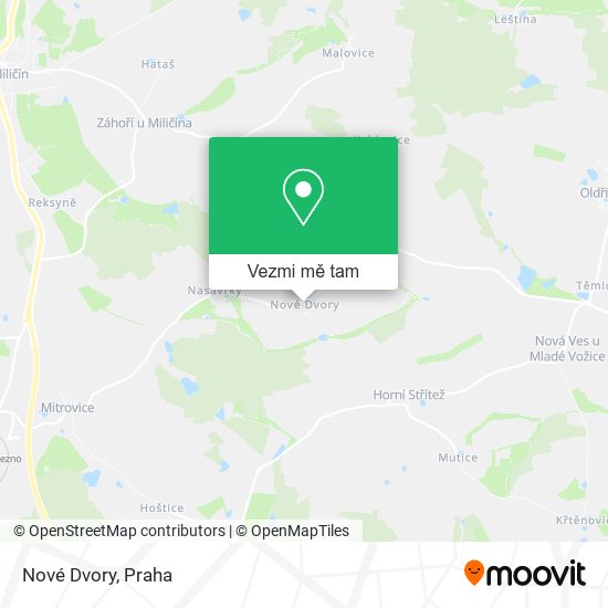 Nové Dvory mapa