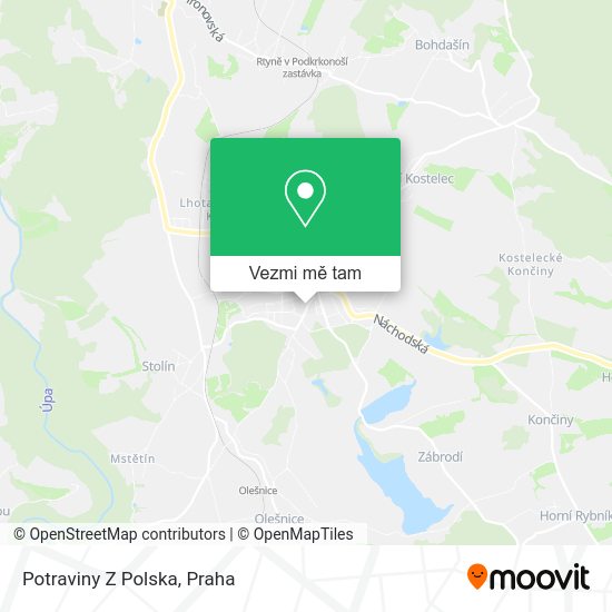 Potraviny Z Polska mapa