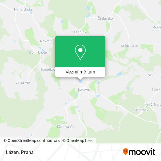 Lázeň mapa