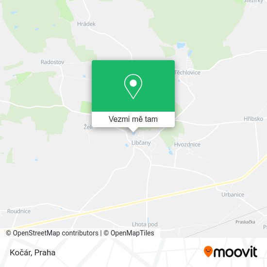 Kočár mapa