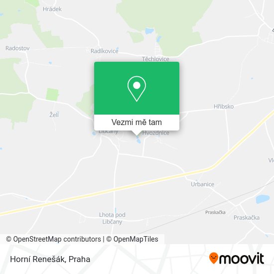 Horní Renešák mapa
