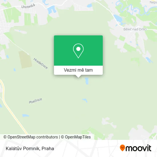 Kalátův Pomnik mapa