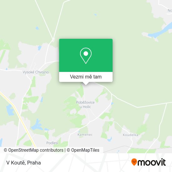V Koutě mapa