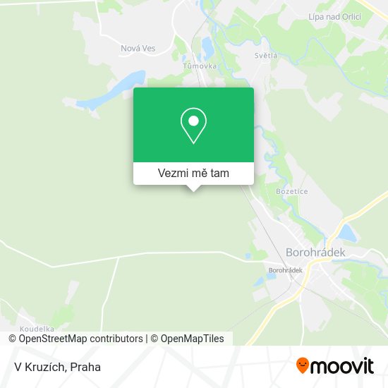 V Kruzích mapa