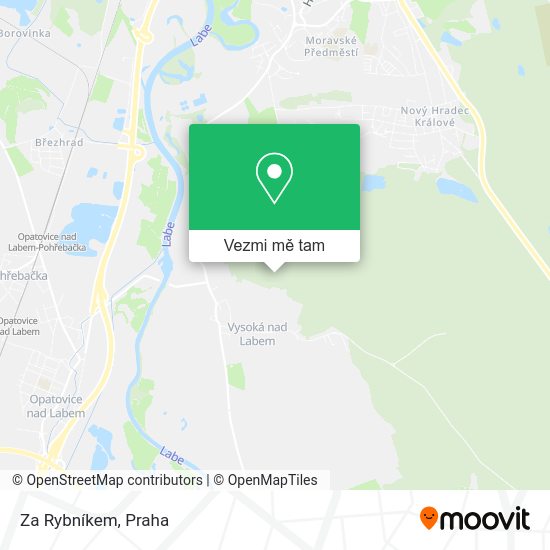 Za Rybníkem mapa