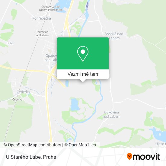 U Starého Labe mapa