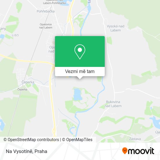 Na Vysotíně mapa