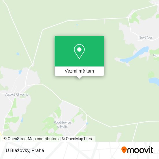 U Blažovky mapa