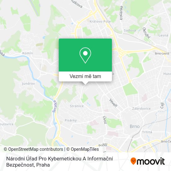Národní Úřad Pro Kybernetickou A Informační Bezpečnost mapa