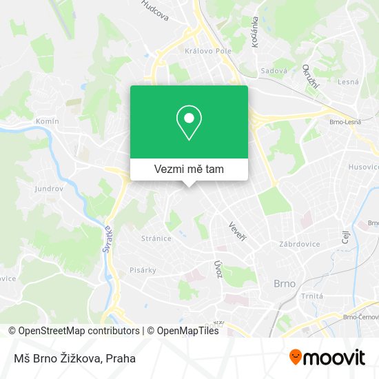 Mš Brno Žižkova mapa