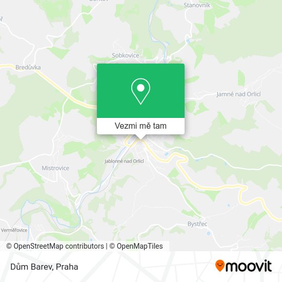 Dům Barev mapa