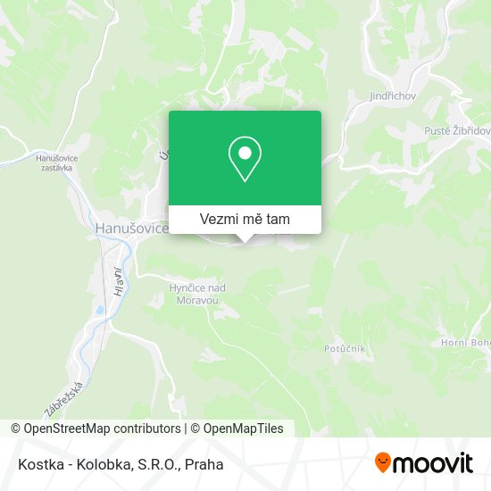 Kostka - Kolobka, S.R.O. mapa
