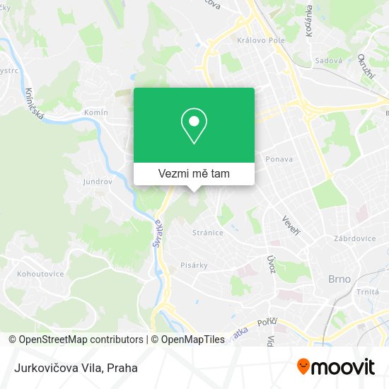 Jurkovičova Vila mapa