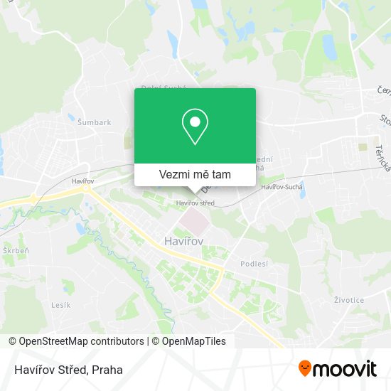 Havířov Střed mapa
