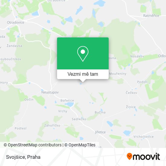 Svojšice mapa