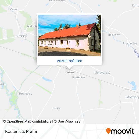Kostěnice mapa