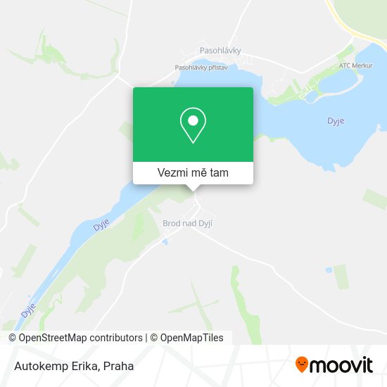 Autokemp Erika mapa