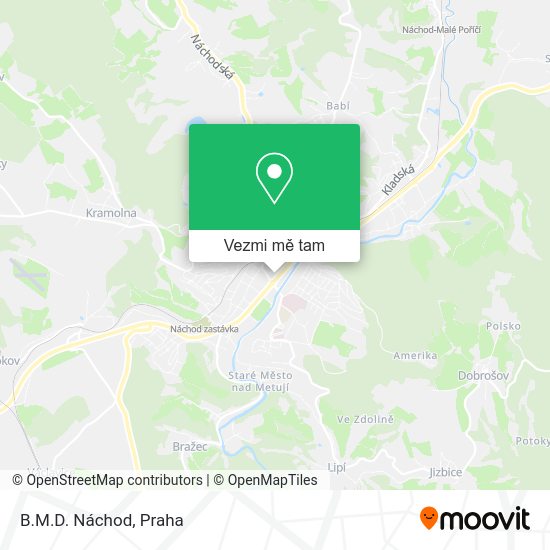 B.M.D. Náchod mapa