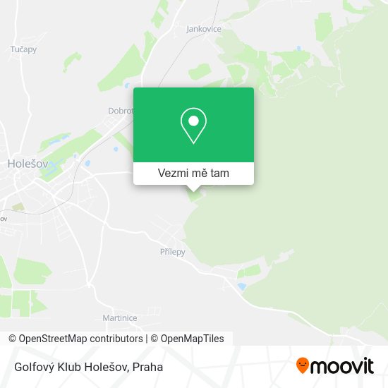 Golfový Klub Holešov mapa