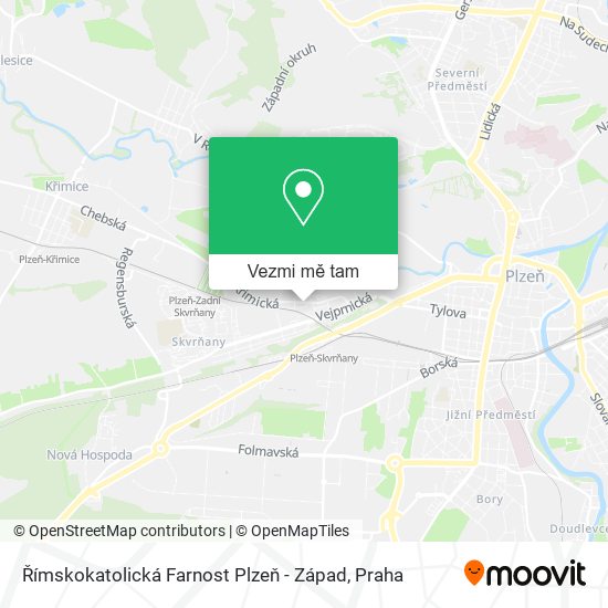 Římskokatolická Farnost Plzeň - Západ mapa