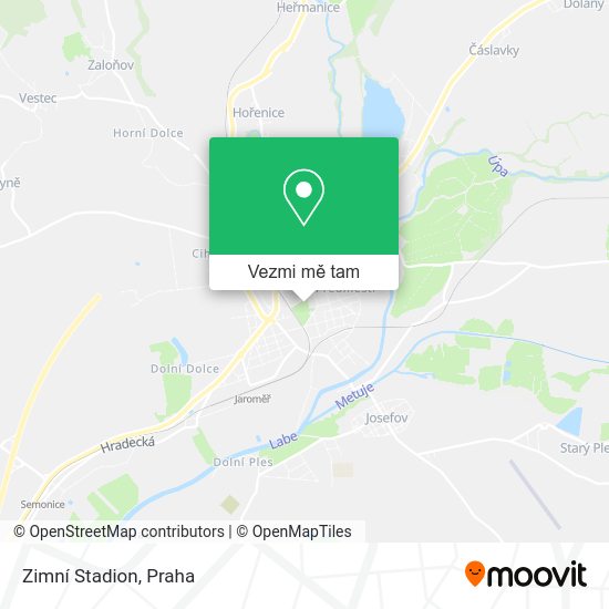 Zimní Stadion mapa