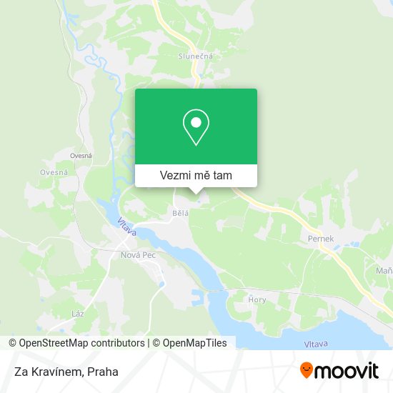 Za Kravínem mapa