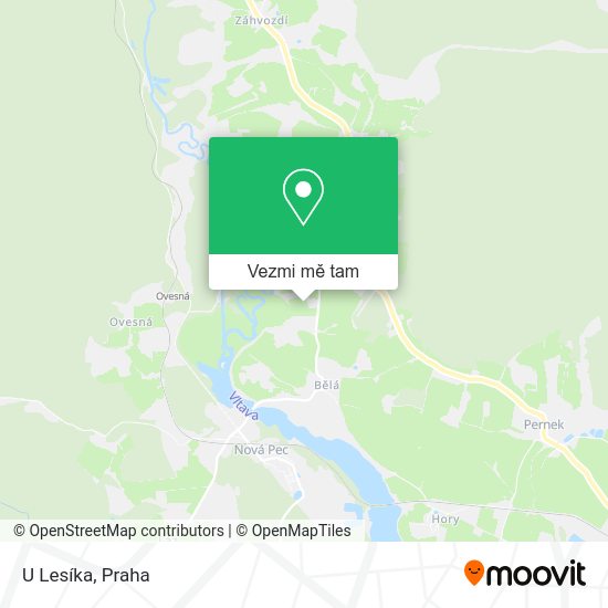 U Lesíka mapa
