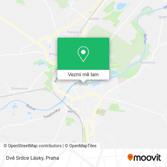 Dvě Srdce Lásky mapa