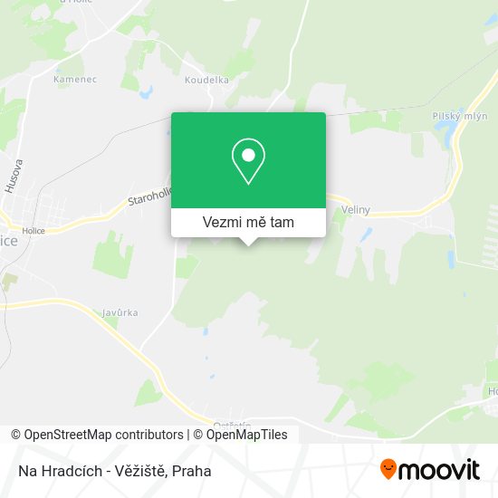 Na Hradcích - Věžiště mapa